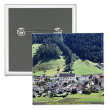 Srubairal village, Neustift, Tyrol, Austria in Eur Pinback Button