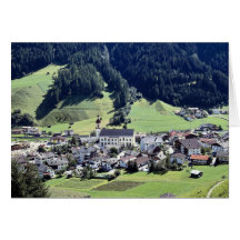 Srubairal village, Neustift, Tyrol, Austria in Eur Card
