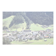 Srubairal village, Neustift, Tyrol, Austria in Eur Custom Stationery