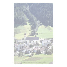 Srubairal village, Neustift, Tyrol, Austria in Eur Custom Stationery