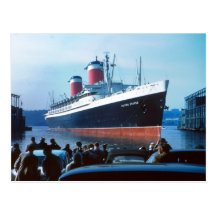 SS United States 1957 Postcard