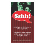 Sshh! business cards