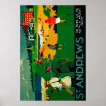 St. Andrews Vintage PosterEurope