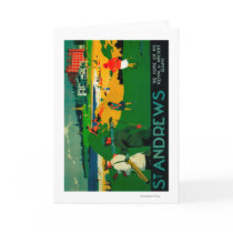 St. Andrews Vintage PosterEurope Greeting Cards