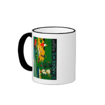St. Andrews Vintage PosterEurope Coffee Mug