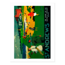 St. Andrews Vintage PosterEurope postcards