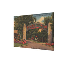 St. Augustine, FL - Fountain of Youth Entrance Canvas Prints