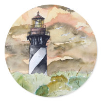 St Augustine Florida lighthouse painting Sticker