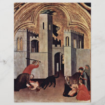 St. Augustine Heals Of A Dog To Death, Bitten Flyer Design