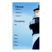 St Augustine Lighthouse Business Card Template