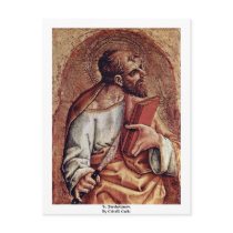 St. Bartholomew, By Crivelli Carlo Postcard