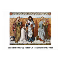 St.Bartholomew By Master Of The Bartholomew Altar posters