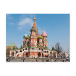 St. Basil cathedral in scow Postcard