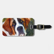 St Bernard Dog Painting
