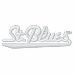 St Blues embroidered polo - Black embroidered shirts