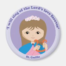 St. Cecilia Fridge Magnet