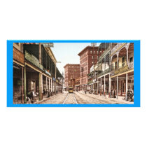 St. Charles Street New Orleans 1900 Customized Photo Card