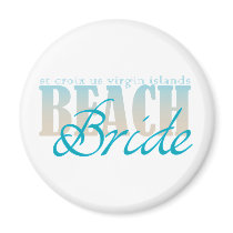St Croix Beach Bride Magnet