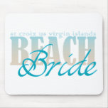 St Croix Beach Bride Mouse Pad mousepads