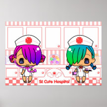 St. Cute Hospital Print