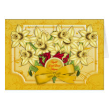 St. David's Day Greeting Card - Dydd Gwyl Dewi Hap