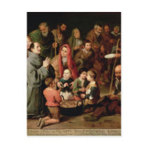 St. Diego of Alcala Giving Food to the Poor Postcard