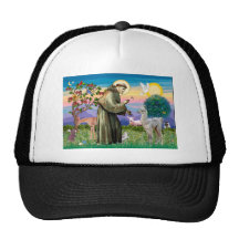 St Francis and Llama Baby Hat