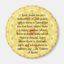 St. Francis of Assisi about FAITH Refrigerator Magnets