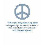 St. Francis of Assisi Peace Quote Shirt