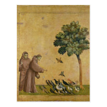 St. Francis of Assisi preaching to the birds Postcards
