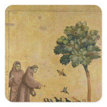 St. Francis of Assisi preaching to the birds Stickers
