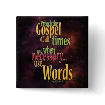 St. Francis of Assisi Quote Pin