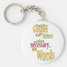 St. Francis of Assisi Quote Key Chains
