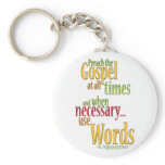 St. Francis of Assisi Quote keychains