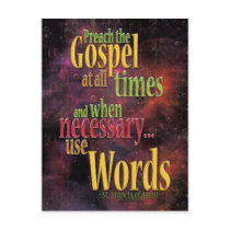 St. Francis of Assisi Quote Post Card