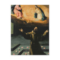 St. Francis of Assisi,The Miracle of the Roses Post Card