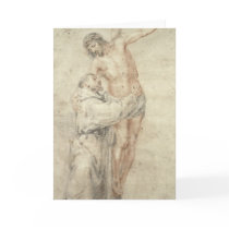 St. Francis Rejecting the World and Embracing Greeting Cards