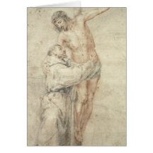 St. Francis Rejecting the World and Embracing Greeting Cards