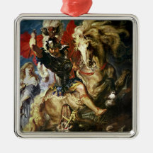 St. George and the Dragon, c.1606 Christmas Tree Ornaments
