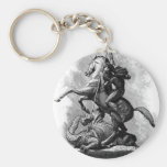 St George and the Dragon Key Chains