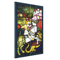 St. George and the Dragon Stained Glass Double