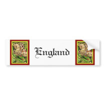 St. George and the Dragon  ~ Vintage Art Nouveau Bumper Sticker