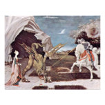 St. George Fighting The Dragon By Uccello Paolo Personalized Invite