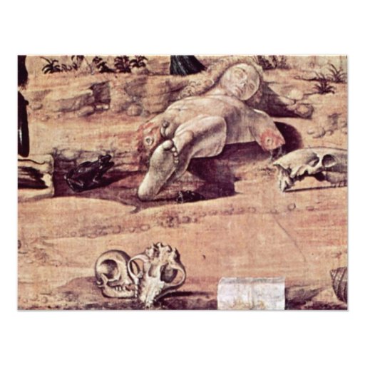 St. George Fighting The Dragon Detail By Carpaccio Custom Invite