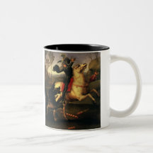 St. George Fighting the Dragon, Raphael, Raffaello Coffee Mug