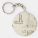 St. George Reef Lighthouse Schematics Key Chains