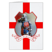 St. George's Day Greeting Card With Knight