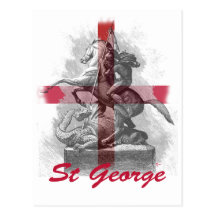St Georges Day Postcard