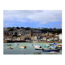 St. Ives Harbour, Cornwall UK Postcard