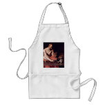 St. Jerome By Michelangelo Merisi Da Caravaggio Aprons
